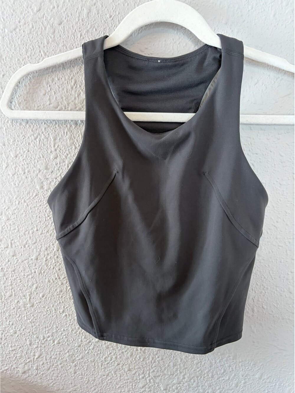 Lululemon Invigorate Training Tank Top Graphite Grey size 4. No removable pads.